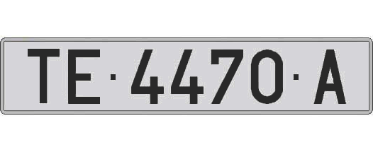 TE4470A matricula larga