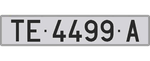 TE4499A matricula larga