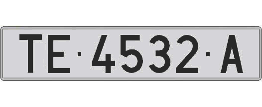 TE4532A matricula larga