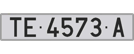 TE4573A matricula larga