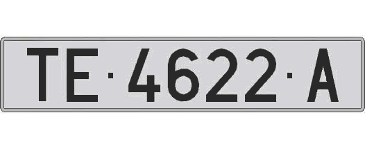 TE4622A matricula larga