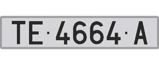 TE4664A matricula larga