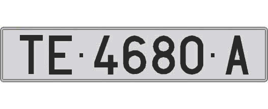 TE4680A matricula larga
