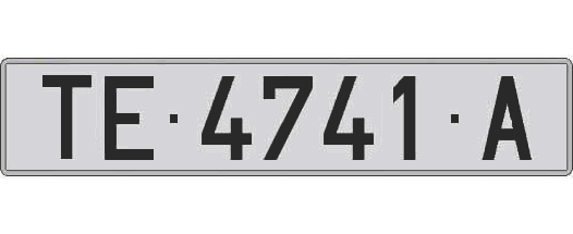 TE4741A matricula larga