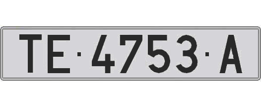TE4753A matricula larga