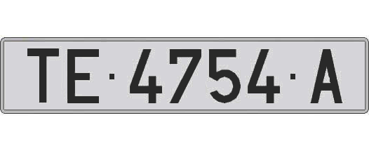 TE4754A matricula larga