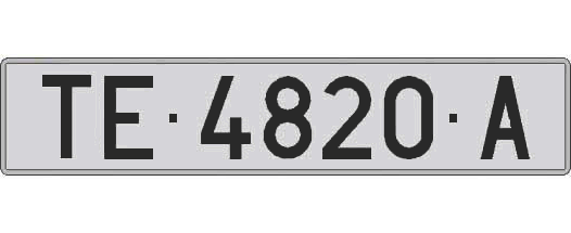 TE4820A matricula larga