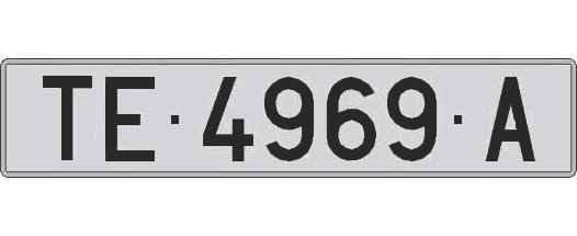 TE4969A matricula larga