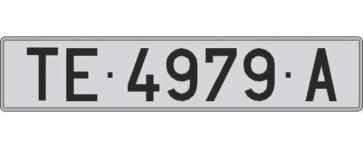 TE4979A matricula larga