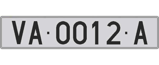 VA0012A matricula larga