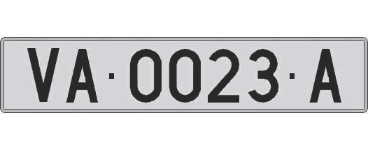 VA0023A matricula larga