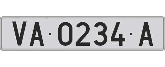 VA0234A matricula larga