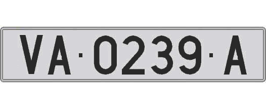 VA0239A matricula larga