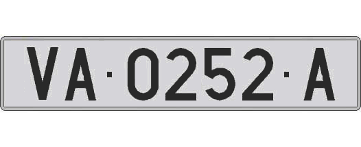 VA0252A matricula larga