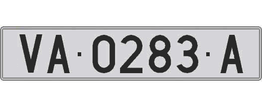 VA0283A matricula larga