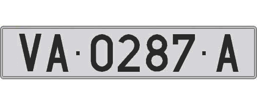 VA0287A matricula larga