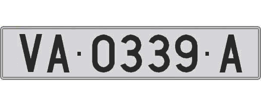 VA0339A matricula larga