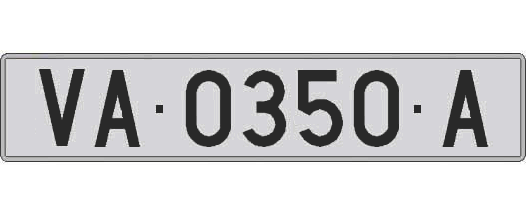 VA0350A matricula larga