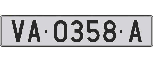 VA0358A matricula larga