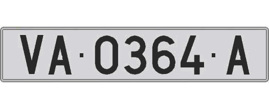 VA0364A matricula larga