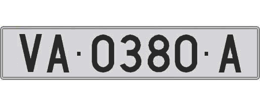 VA0380A matricula larga