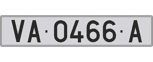 VA0466A matricula larga