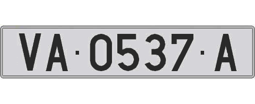 VA0537A matricula larga