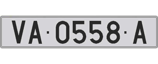 VA0558A matricula larga
