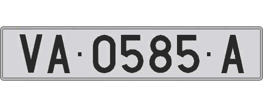 VA0585A matricula larga