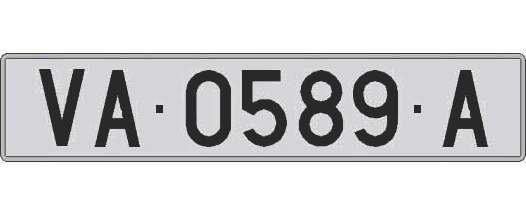 VA0589A matricula larga