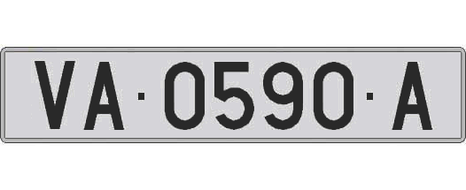 VA0590A matricula larga