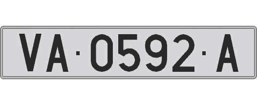 VA0592A matricula larga