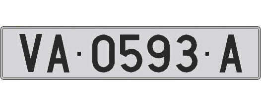 VA0593A matricula larga