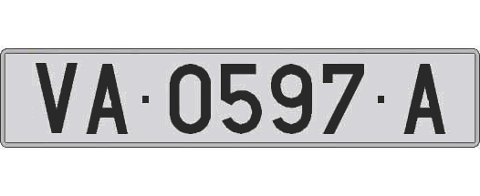 VA0597A matricula larga