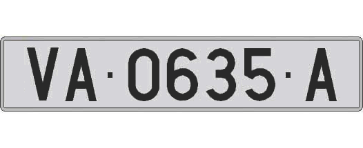 VA0635A matricula larga