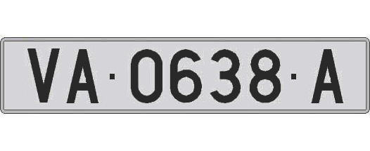 VA0638A matricula larga