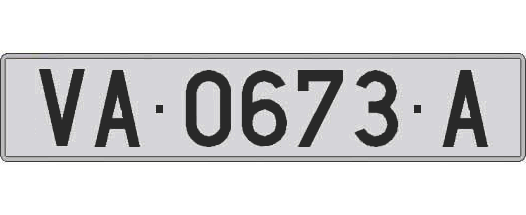 VA0673A matricula larga