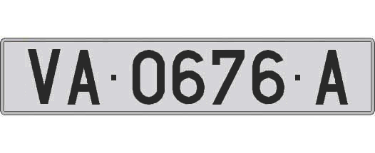 VA0676A matricula larga