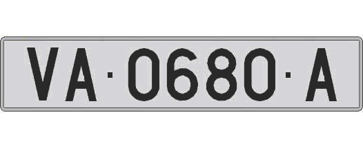 VA0680A matricula larga