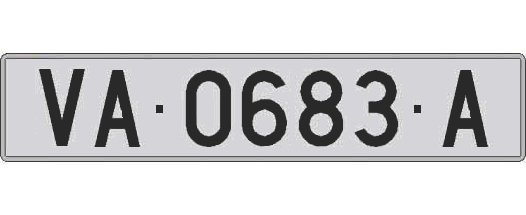 VA0683A matricula larga
