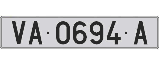 VA0694A matricula larga