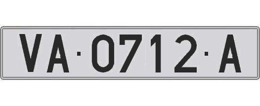 VA0712A matricula larga