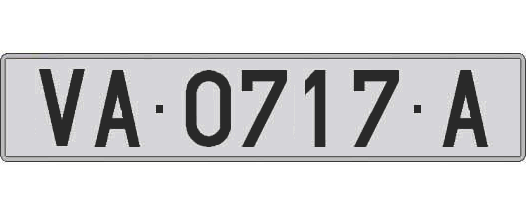 VA0717A matricula larga