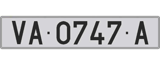 VA0747A matricula larga