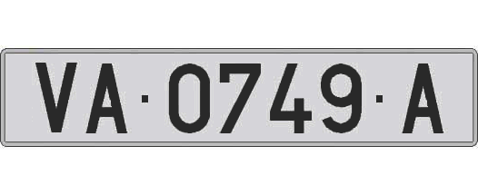 VA0749A matricula larga