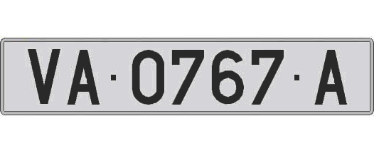 VA0767A matricula larga