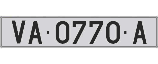 VA0770A matricula larga
