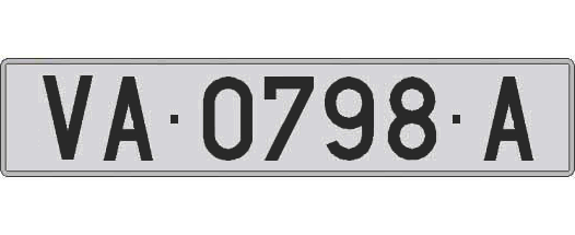 VA0798A matricula larga