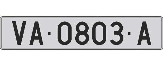 VA0803A matricula larga