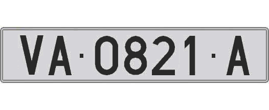 VA0821A matricula larga